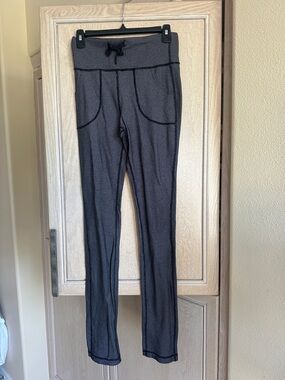 Lululemon Women's High-Waist Stretch Knit Pants - Charcoal Extra Long